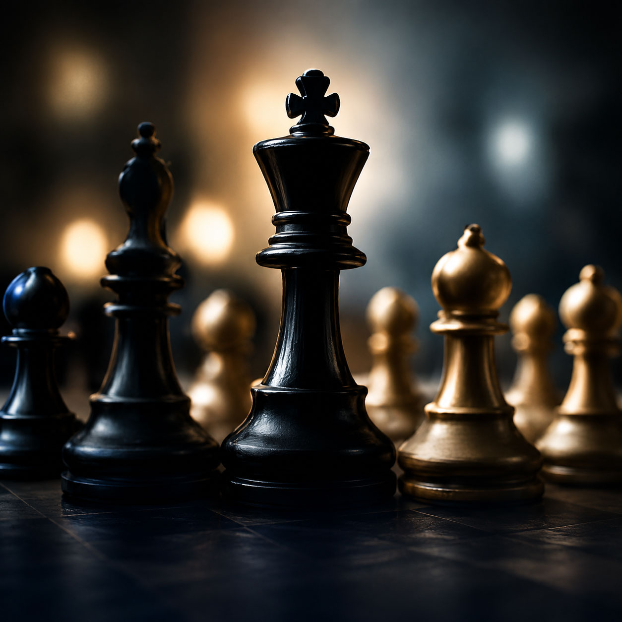 Strategy advisory chess pieces